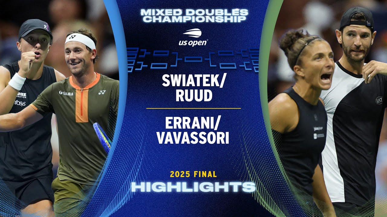 Swiatek/Ruud vs. Errani/Vavassori US Open Final Highlights 🎾