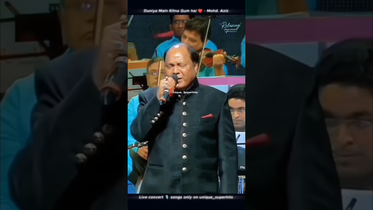 Mohammad Aziz's Heartfelt Performance of 'Dunya Mein Kitna Gham Hai' ๐ถ