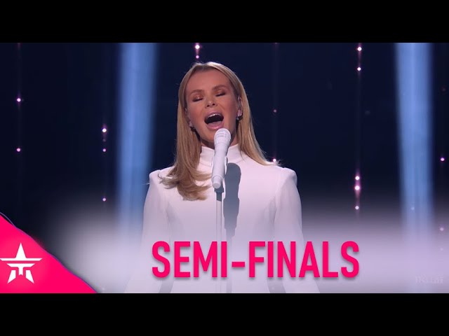 Amanda Holden's Stunning Live Singing Debut on BGT Semi-Final! 🎤