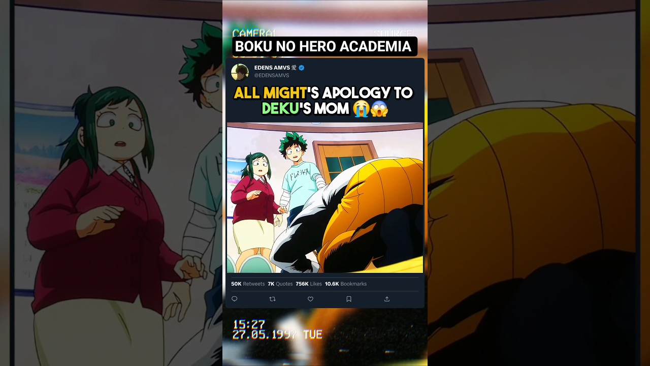 All Might's Apologies to Deku's Mom | MHA Final Season