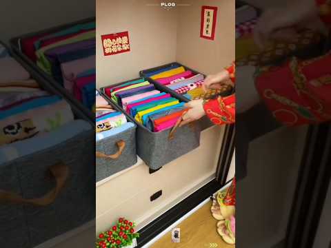 Organize Your Closet with THIS Foldable Clothes Storage Box! #shorts