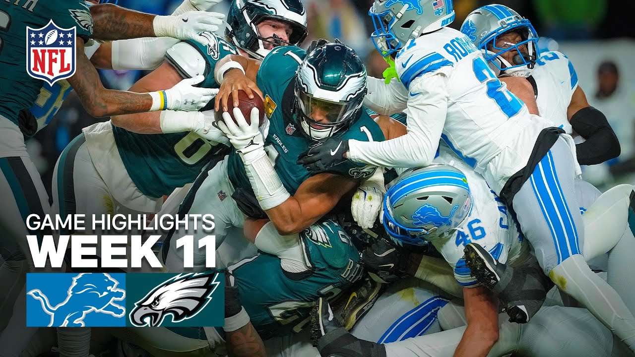 Lions vs Eagles Week 11 Highlights 🏈