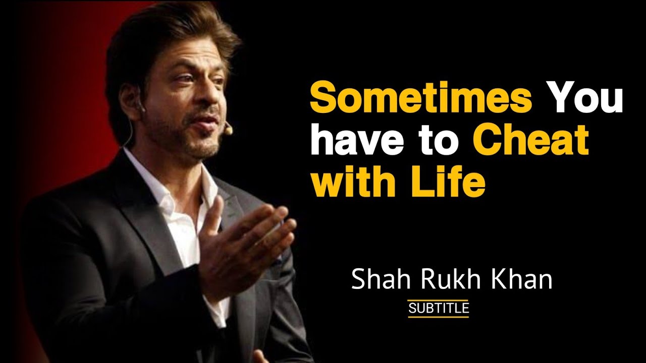 Shah Rukh Khan's Inspiring Life Advice π€