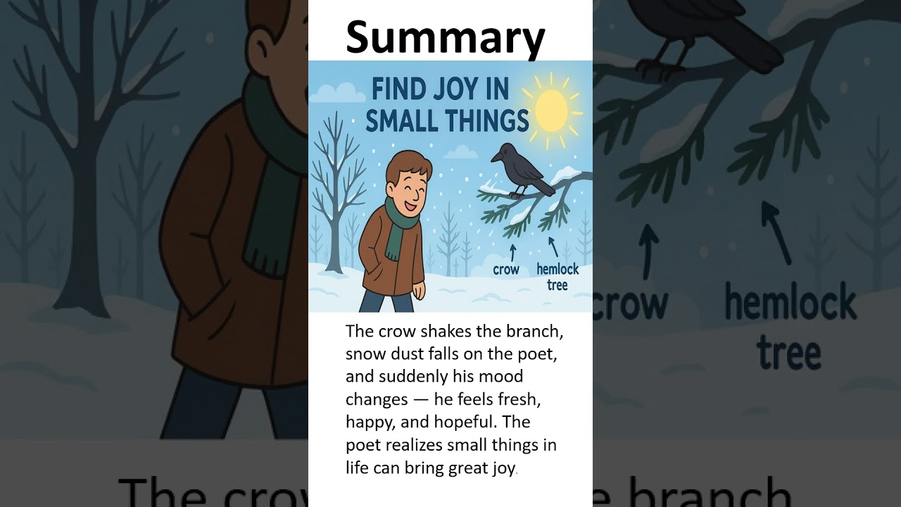 NCERT Class 10: Summary of 'Dust of Snow' by Robert Frost