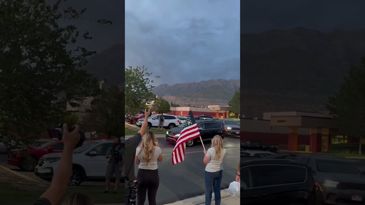 Charlie Kirk's body leaves hospital after Utah shooting