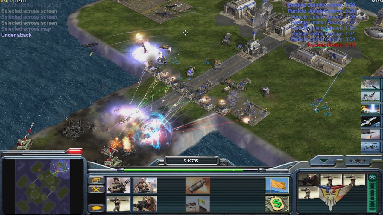 USA Super Weapon in C&C Generals Zero Hour: 1v5 Hard