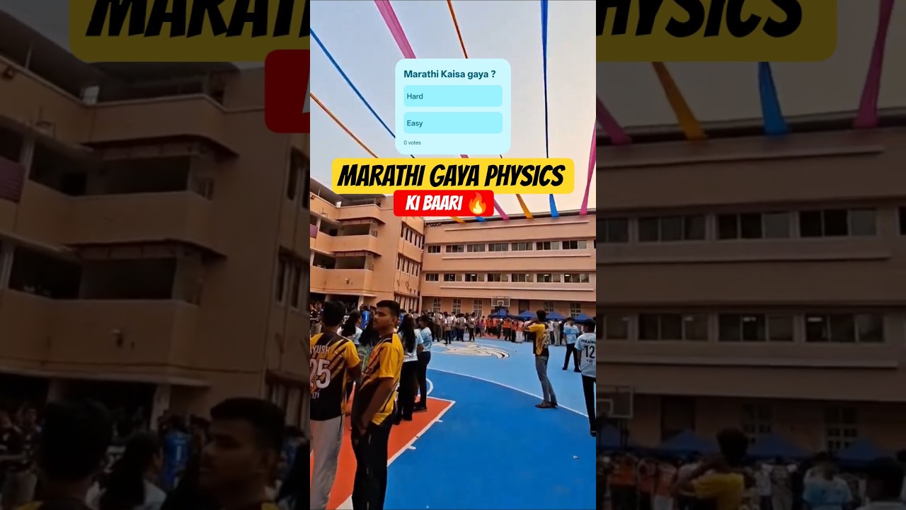Marathi Bhi gaya Ab Physics baari 🔥 | HSC Class 12th Marathi Paper Review #marathi #vjti #mhtcet2026