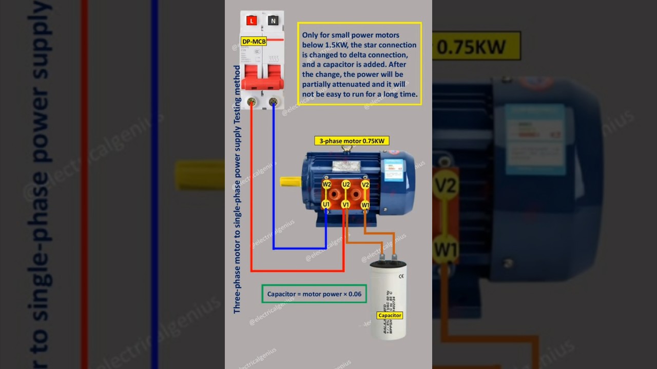 Run 3-Phase Motor on Single-Phase Power ⚡