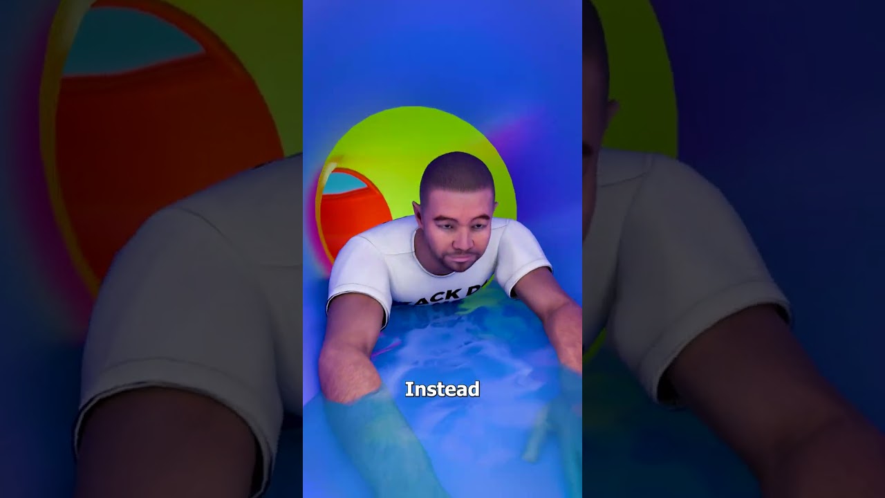 Caught in a Water Slide Mishap! 😱