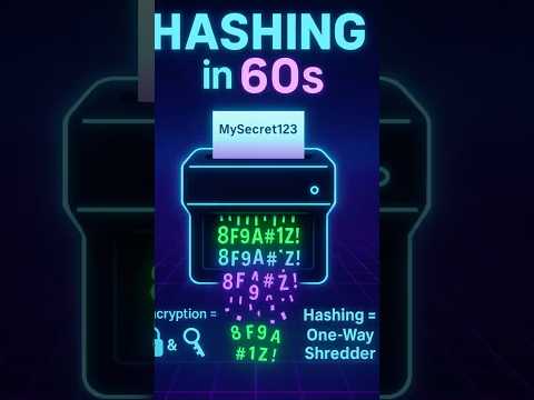 👉 “Hashing in 60 Seconds | Simple Security Explained 🔑”
