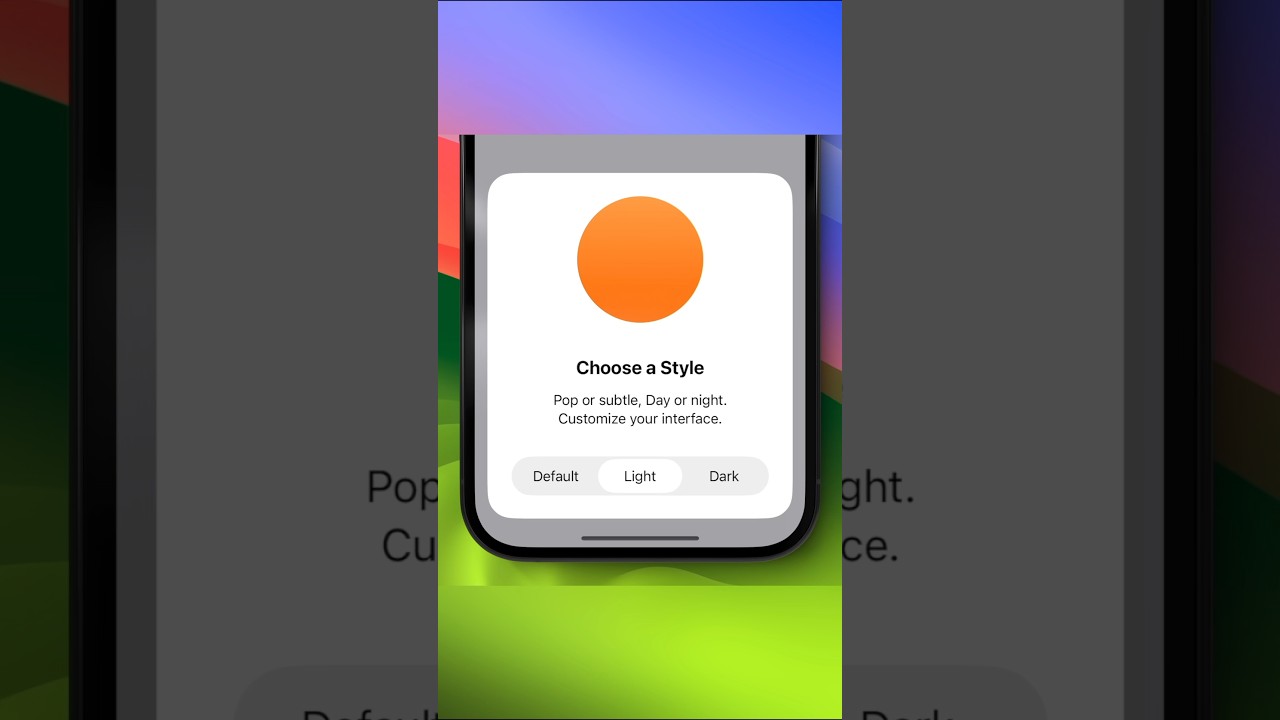 SwiftUI Dark Mode Switcher for iOS 17 π