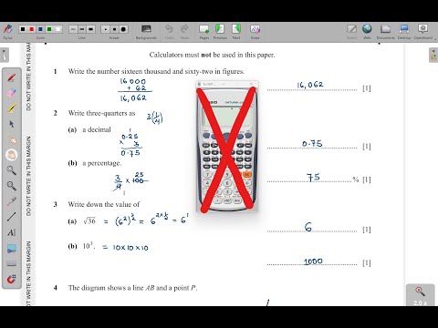 0580/12/M/J/25 -- IGCSE CORE MATHEMATICS PAPER 12 MAY/JUNE 2025 PART 1 (Qns 1 - 15)