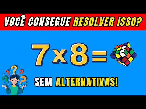 🧠💥QUIZ DE MATEMÁTICA - TABUADA DA MULTIPLICAÇÃO BÁSICA - VOCÊ CONSEGUE RESOLVER?