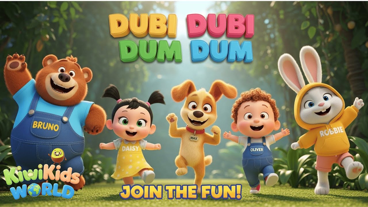 Dubi Dubi Dum Dum 🎶 Fun Kids Dance & Nursery Rhyme
