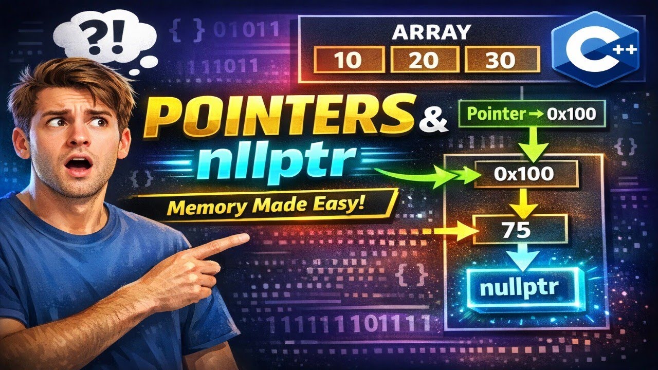 Master Pointers & nullptr in C++: Essential Guide for Beginners 🖥️