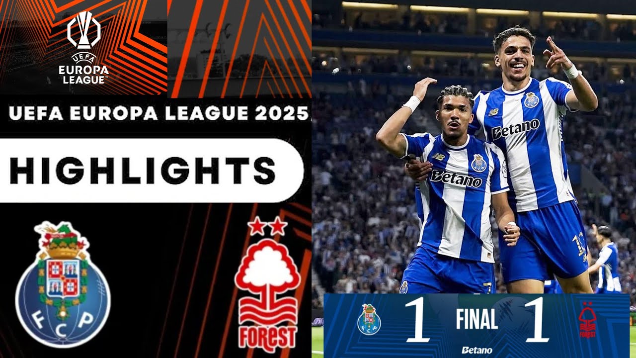 FC Porto vs Nottingham Forest Highlights (1-1) | Europa League ⚽