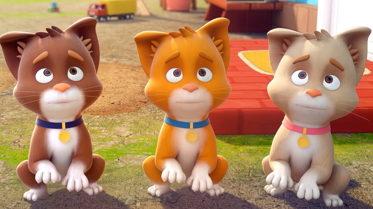 Três Gatinhos e Músicas Infantis para Crianças 👶🏼 🌈