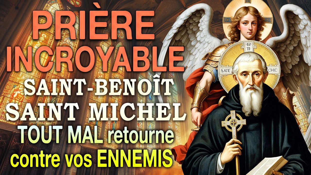 Prière INCROYABLE pour que tout mal se RETOURNE CONTRE vos ENNEMIS 🙌 SAINT-BENOÎT et SAINT MICHEL