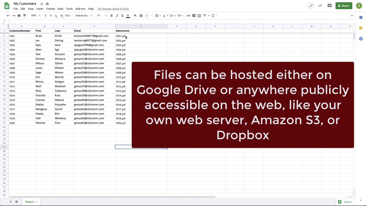 How to send a mass email with personalized attachments in Gmail (2 minute demo)