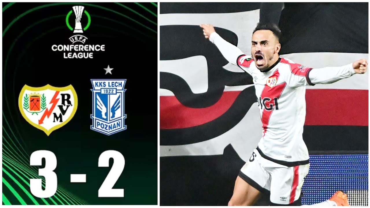 Rayo Vallecano vs Lech Poznań 3-2: Álvaro García's Winning Goal ⚽ | Europa Conference League Highlights