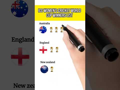 ICC womes cricket world cup winners list 🏆🏆#cricket #cricketshorts #worldcupwinners