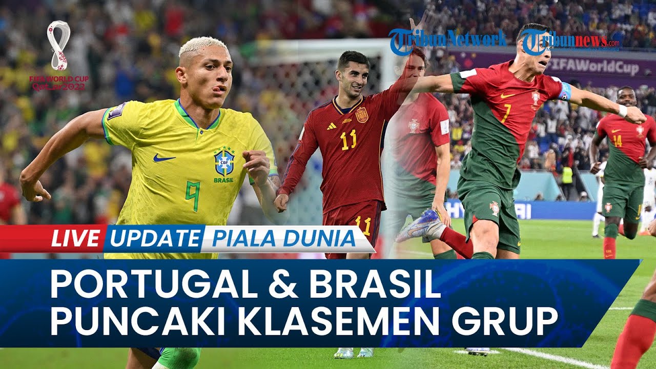 Klasemen dan Top Skor Piala Dunia 2022: Portugal Pimpin Grup H, Richarlison dan Torres Cetak Brace