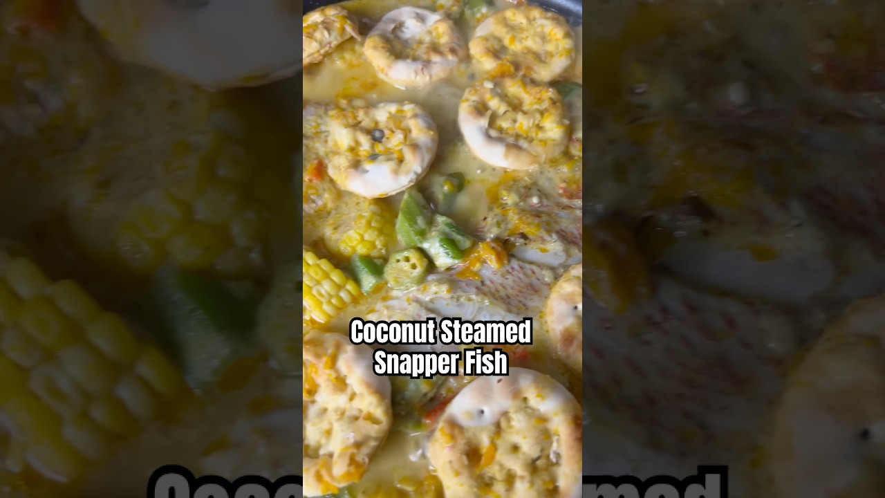 Jamaican Coconut Steamed Snapper 🐟