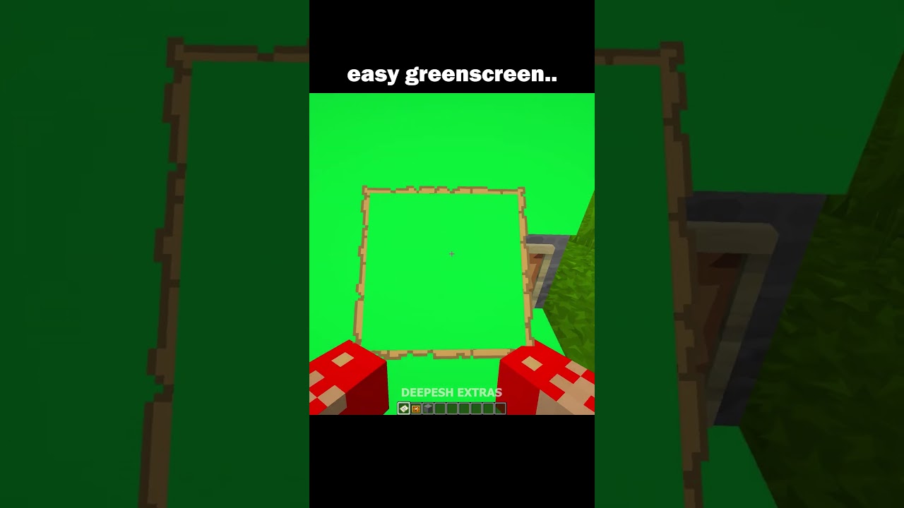 Minecraft simple Green Screen.. 🤯