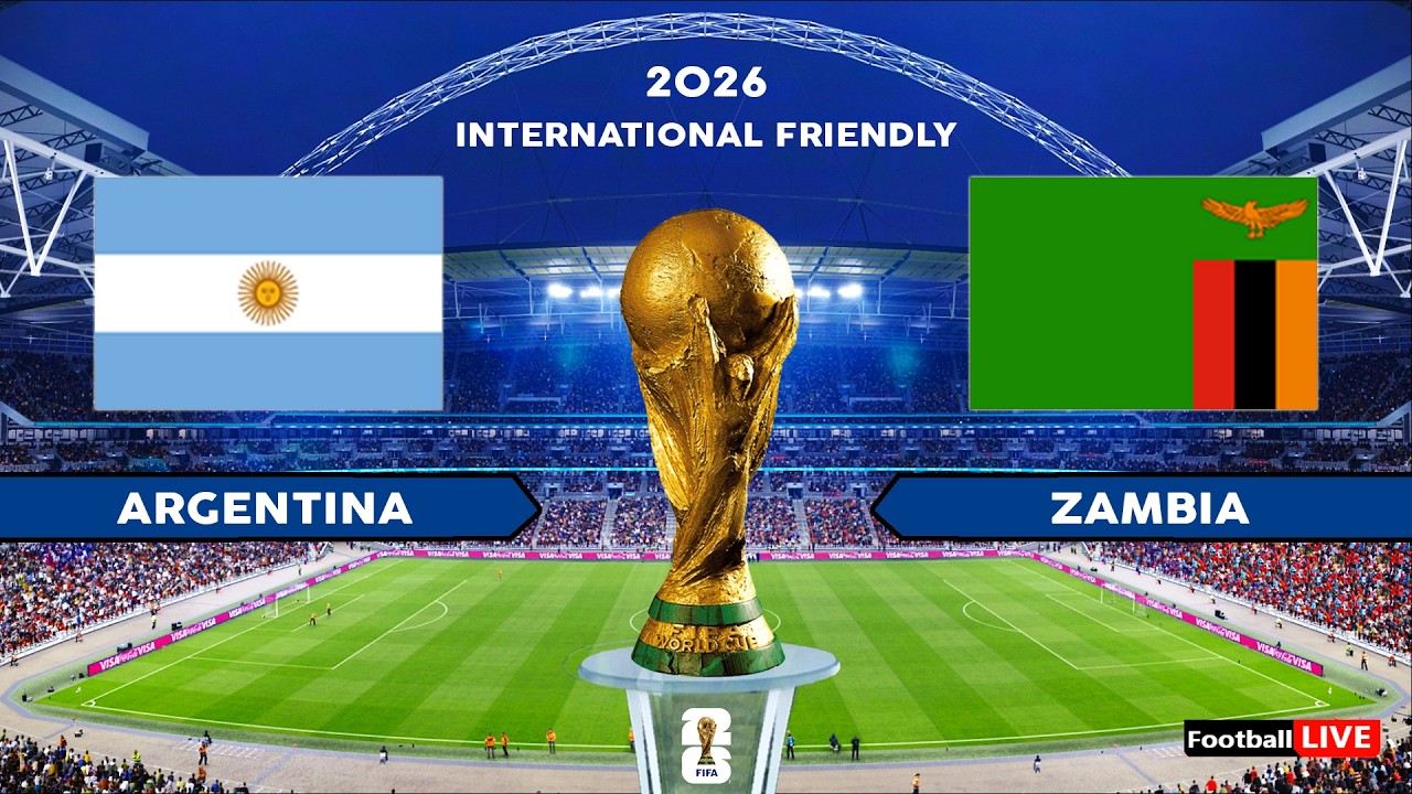 Argentina vs Zambia 2026 Friendly | Full Match & Goals ⚽