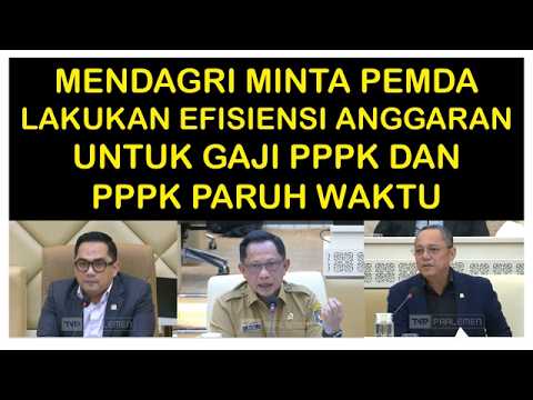 MENDAGRI MINTA PEMDA LAKUKAN EFISIENSI ANGGARAN UNTUK KETERSEDIAAN GAJI PPPK DAN PPPK PARUH WAKTU