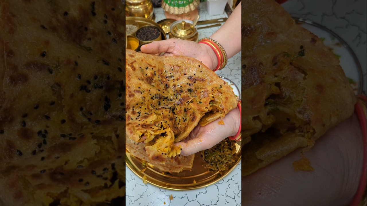 राजस्थानी बेसन प्याज पराठा 🍽️