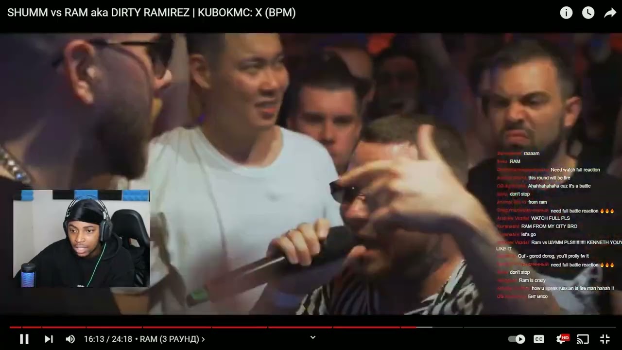 Иностранный зритель в шоке от 3-го раунда боя Ram против Шумм 😲