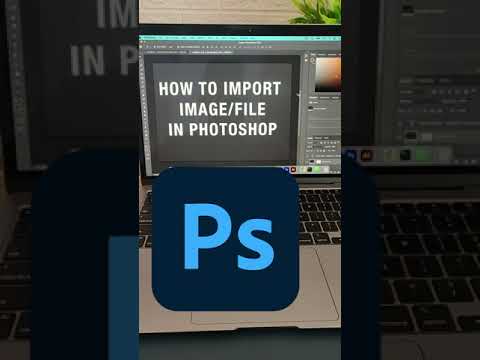 How to import file or image in photoshop