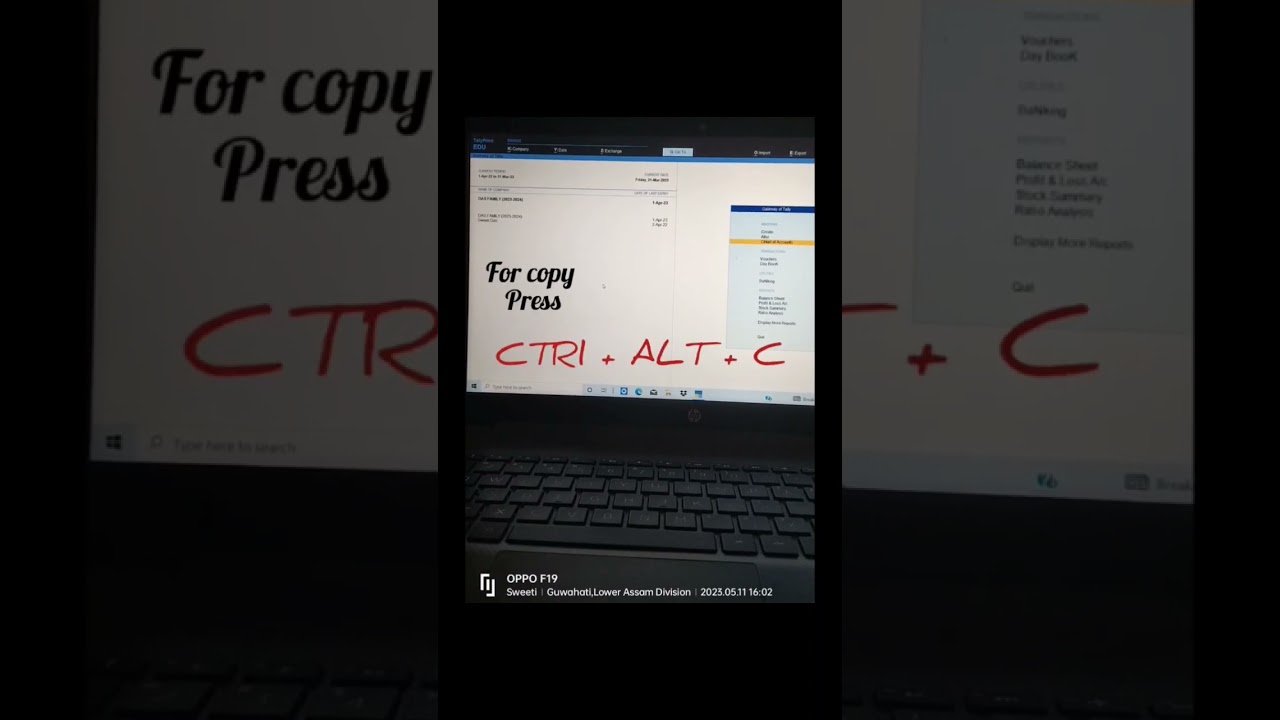 Tally Part-1: Copy & Paste in Tally ERP 9 & Prime π