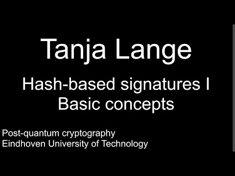 Hash-based signatures I - Basic concepts