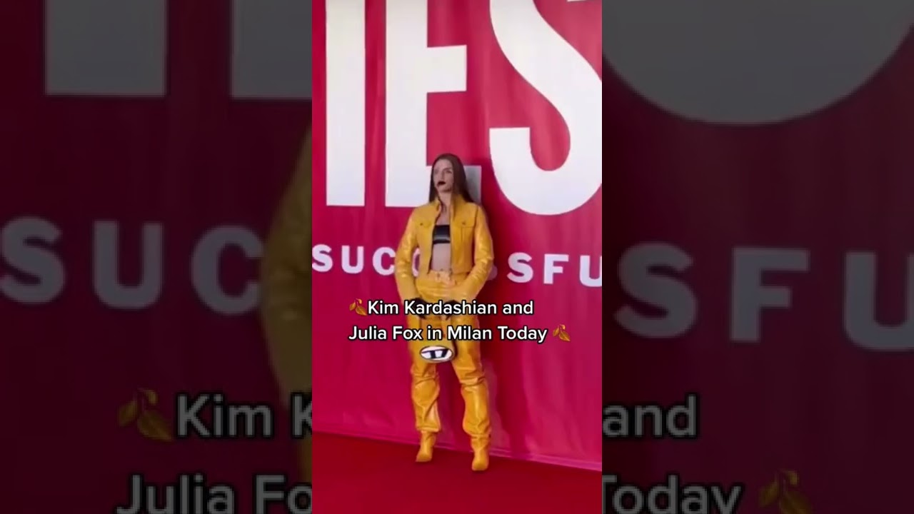 Kim Kardashian and Julia Fox at Milan fashion week 2022/ in Milan today/ Prada / Diesel
