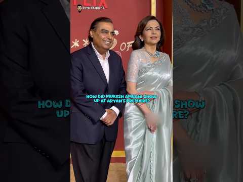 Mukesh Ambani At Aryan Khan Bads Of Bollywood Premiere #bollywood #aryankhan #mukeshambani #srk