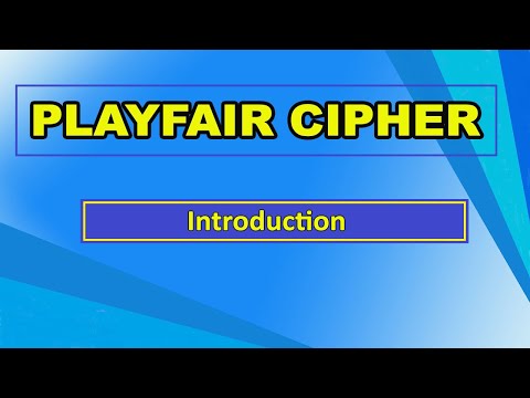 Playfair Cipher - Introduction