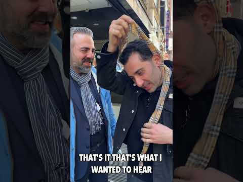 Cutting a Deal on a Gold & Silver Scarf #traxnyc #gold #shorts