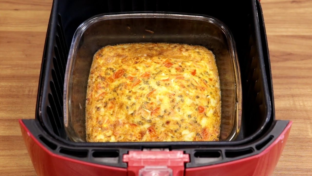 COMO FAZER OMELETE SIMPLES NA AIRFRYER – RÁPIDO E FÁCIL DE FAZER!