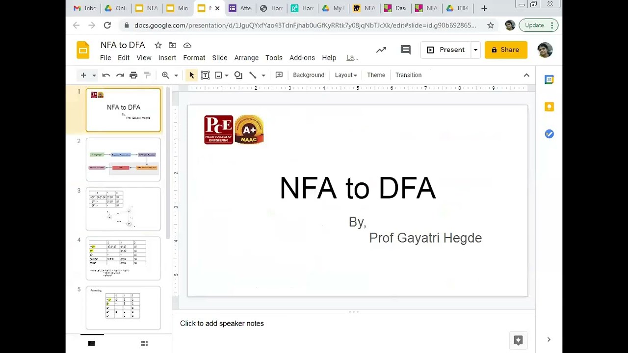 Automata Theory: NFA to Minimized DFA Lecture 📘