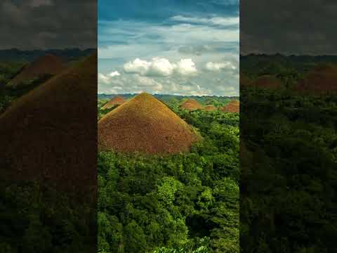 Chocolate Hills in Bohol in the Philippines
