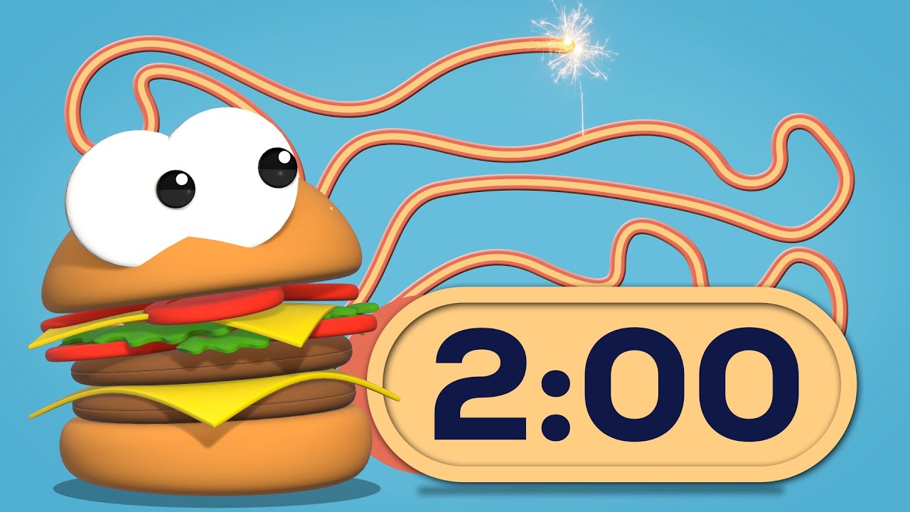 Countdown 2 Minute Burger Bomb Timer! ๐ 2024