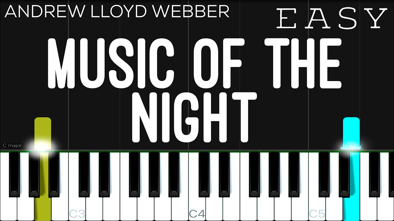 Andrew Lloyd Webber - The Music Of The Night (Easy Piano Tutorial)
