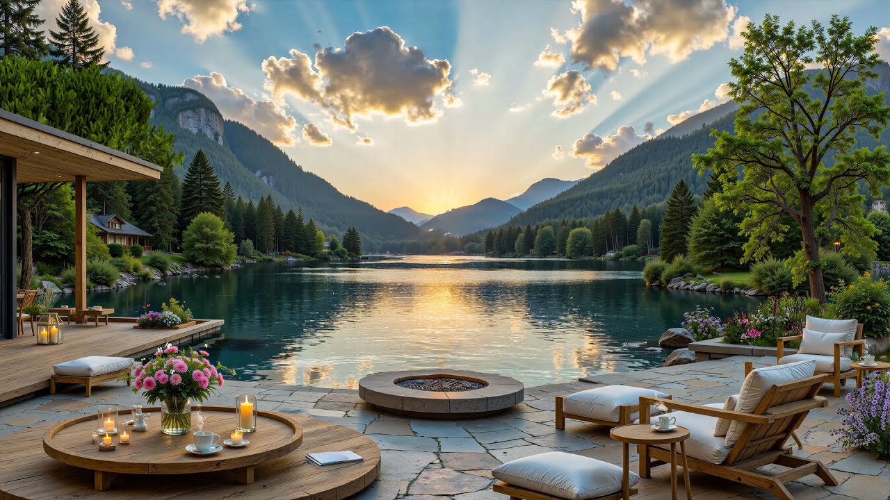 Relaxing Piano for Study πΏ Summer Lakeside Morning