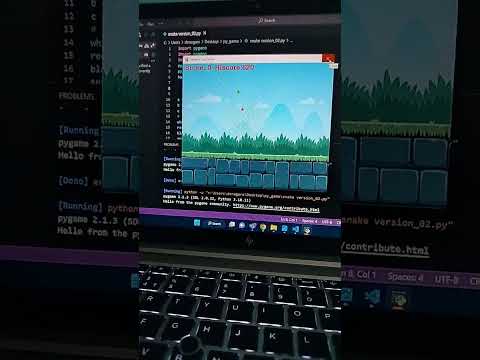 First Python Game. DM for source code. #python #pygame #snakegame #snakehead #coding #freshers