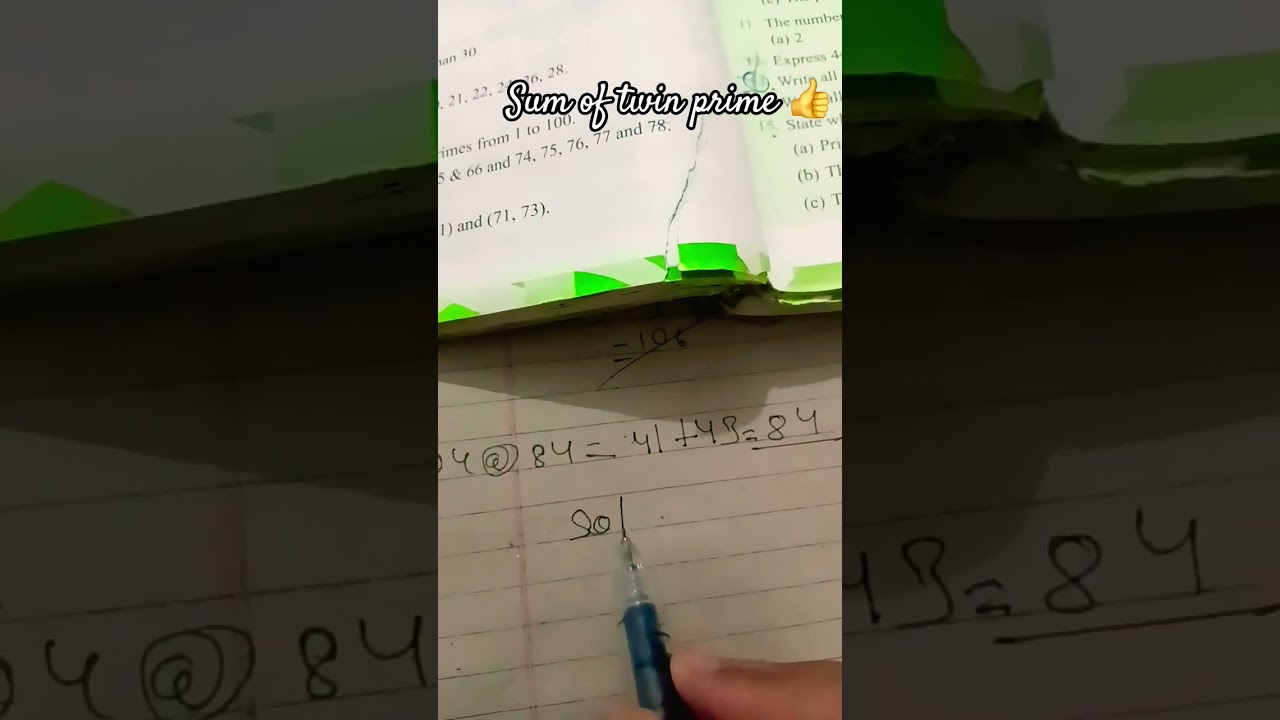 Discover the Sum of Twin Prime Pairs! 🔢 | Quick Math Trick