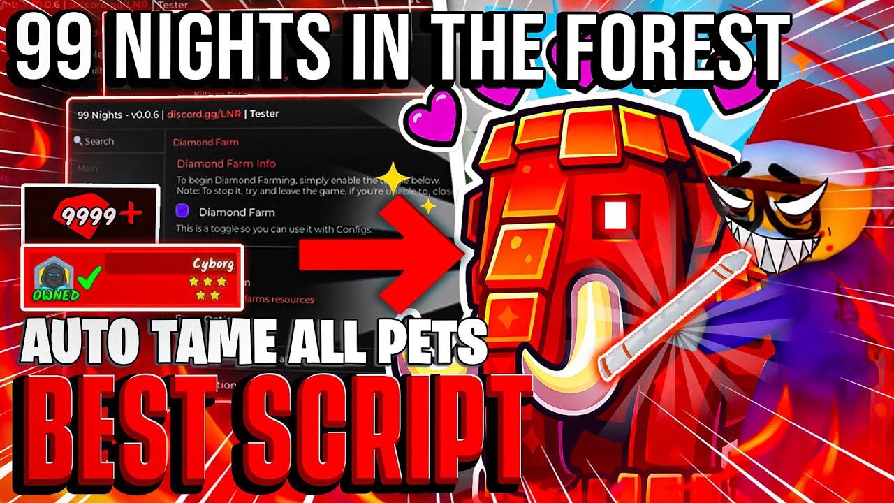 99 Nights in the Forest Script 2025 | No Key, Auto Farm, God Mode & More! 🎮