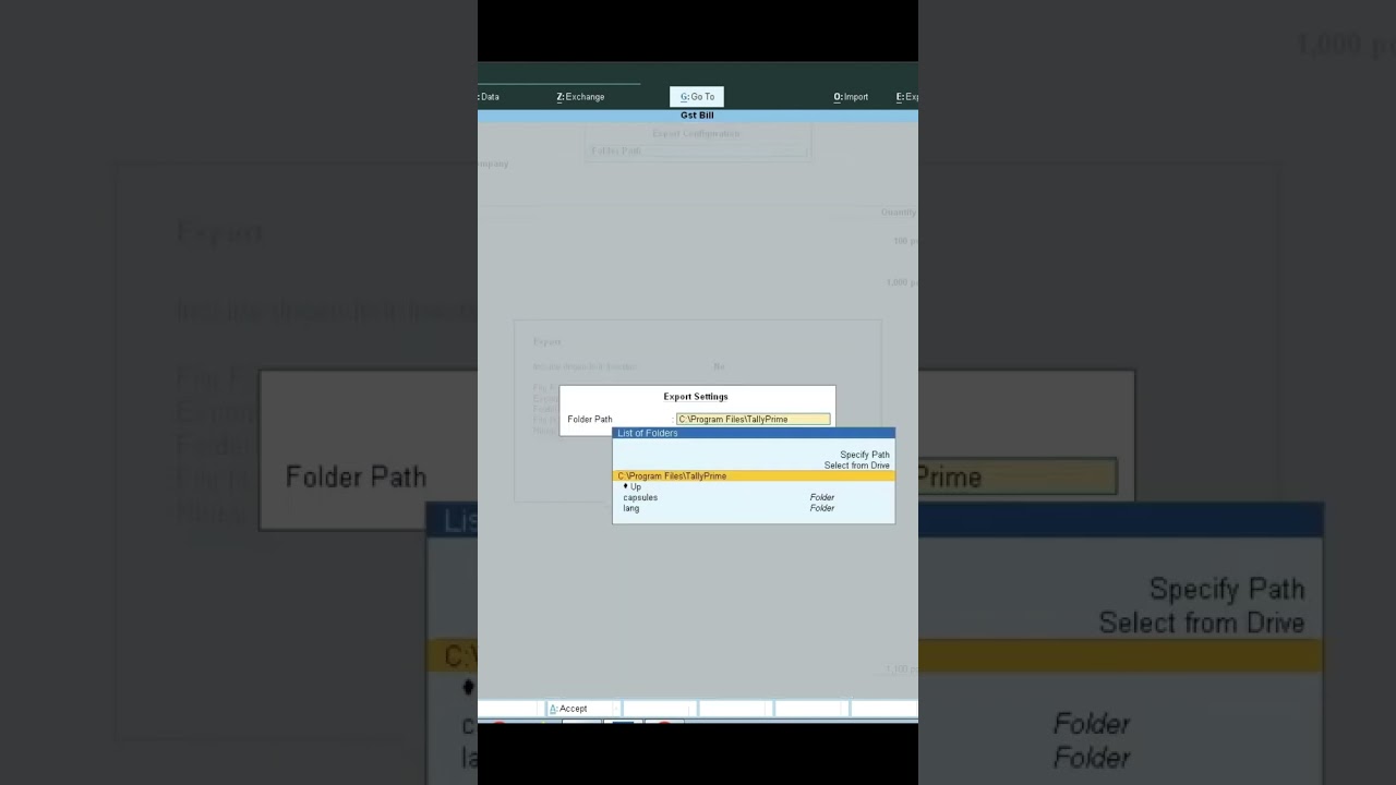 Exporting GST Bills to PDF in Tally Prime