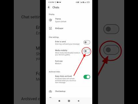 how to fix WhatsApp images not showing in gallery 2024 #shorts